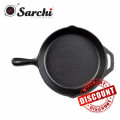 Pre-Seasoned Nonstick Durable Gusseisen Skillet / Fry Pfanne Kochgeschirr, 12-Zoll, schwarz